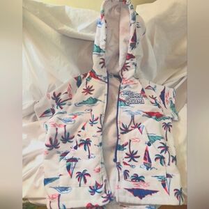 Tommy Bahama Blue and Pink Zip-Up Kids Small 3 To 6